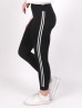 Women Cotton Feel Double Striped Yoga/Running Leggings